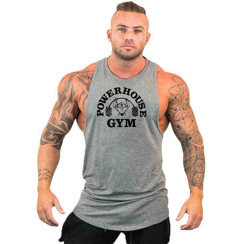 Gym Top Men Shirt Man Fitness Mens Clothes Vest Singlets T-shirts Clothing Bodybuilding Stringer Vests Muscular Singlet TopsT250318