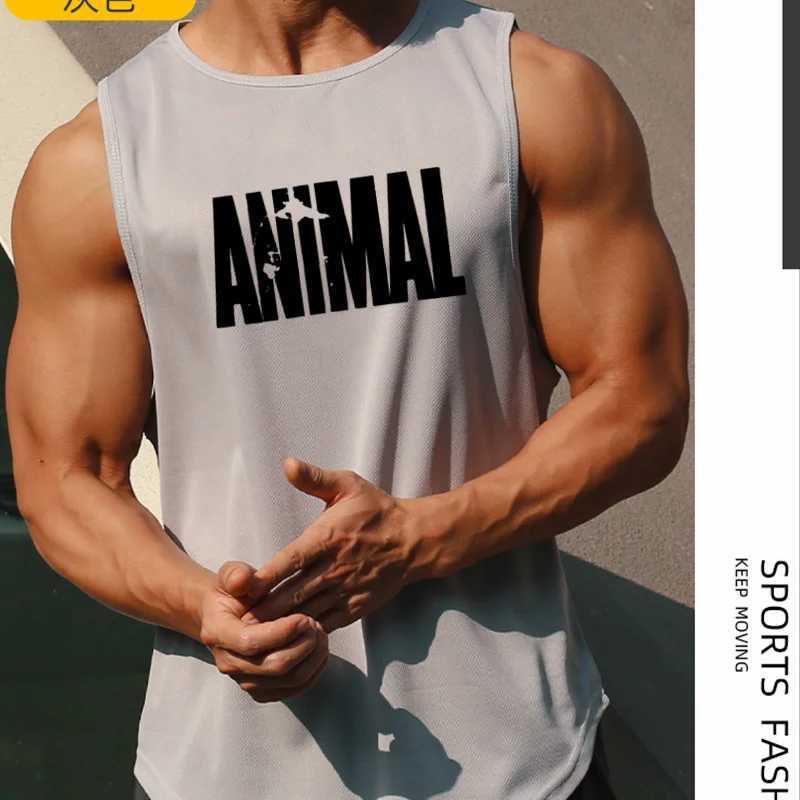 Mens Tops Tanks Camis T-shirt Gym Tank Top Clothing Mesh T-shirts Man Sportswear Basketball Singlets Fitness Wear TeesT250318