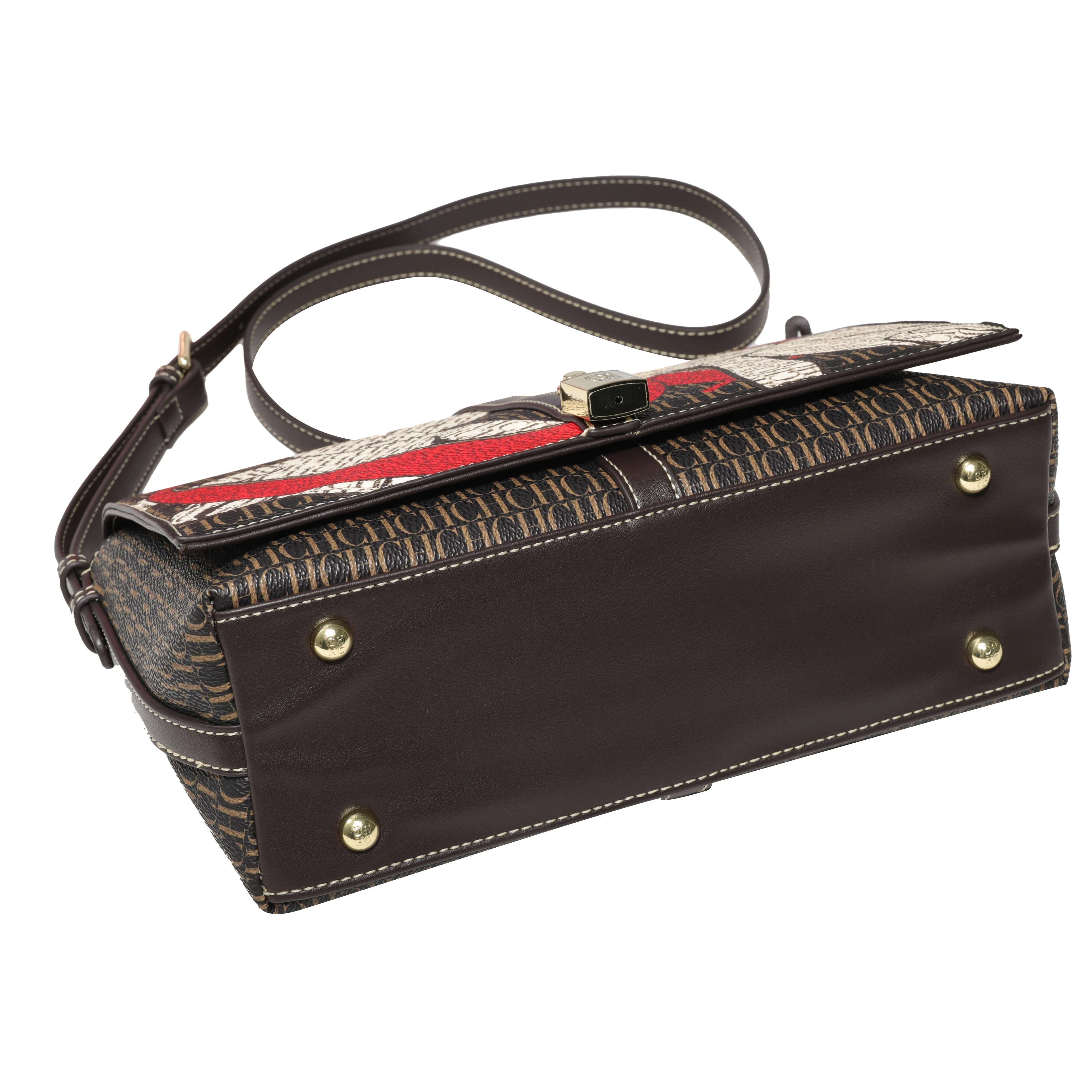 CH Shoulder Simple Fashion Style Women's Crossbody Zip Buckle Paragraph Ladies Bag Unique Printing Designs