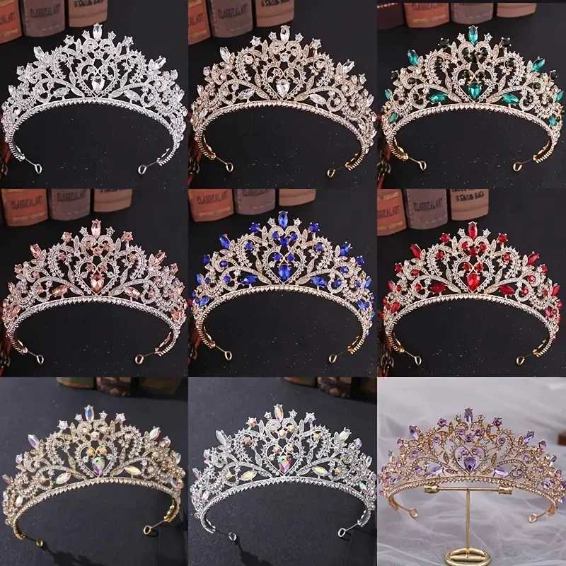 Brides Tiara Balok Crown Diamond Princess Tiara Hair Tiara Wedding Styling Gown band Accessories X250306