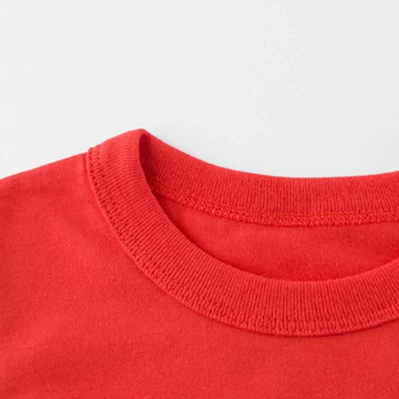 2025 Unisex Summer T Shirt Boys Girls Solid Color Top Tee Short Sleeve Sport Cotton T-shirt for Boy Kids Clothes 2 To 10 YearsT250306
