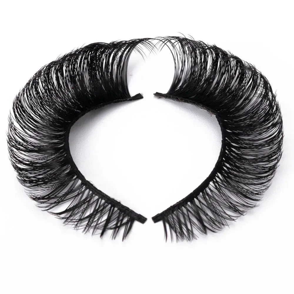 100% Handmade 25 Pairs 20-30mm 3D Faux Mink Eyelashes False Lashes Wispy Fluffy Long Eyelashes Eye Makeup faux cils
