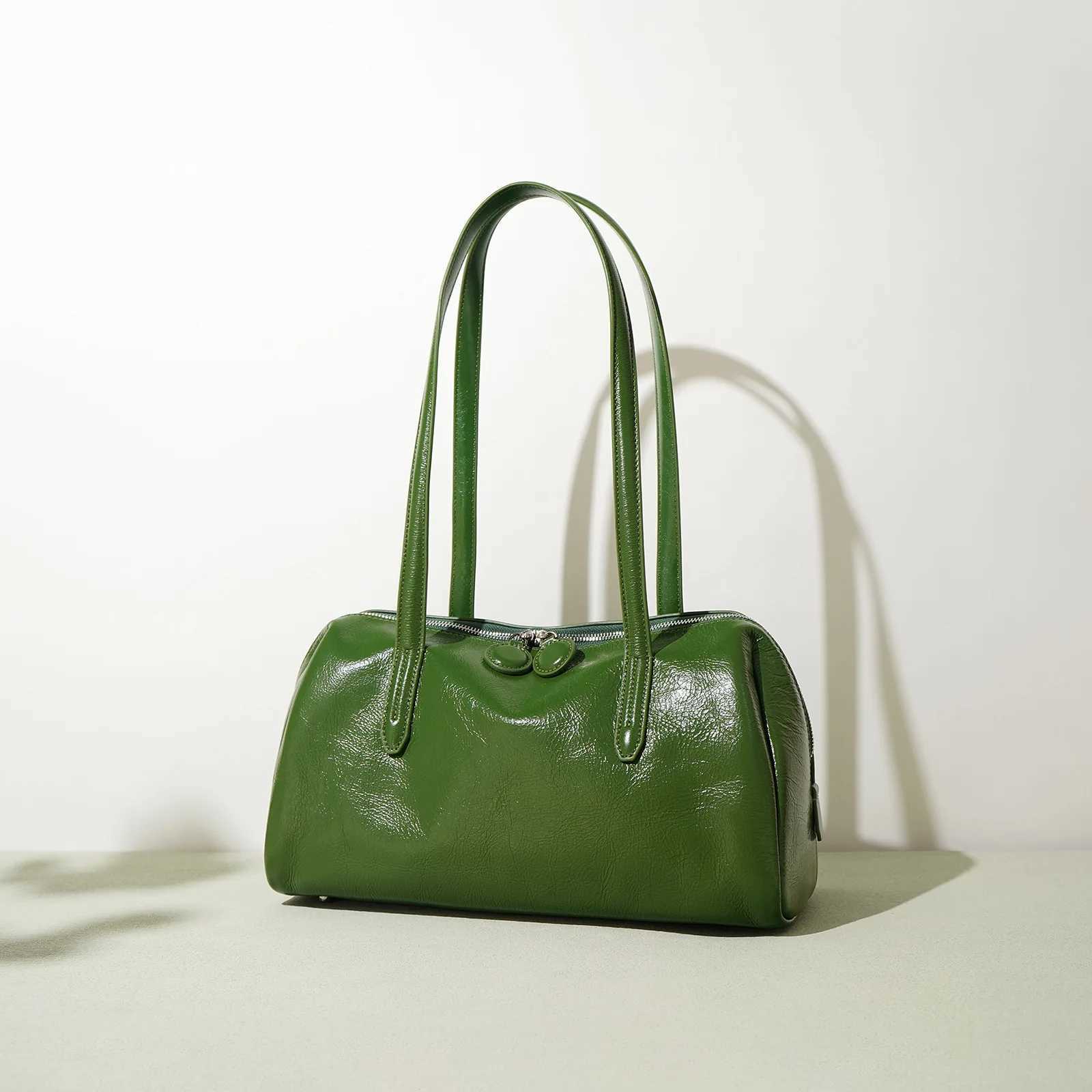 Top Quality Brand High Quality New Style Free Delivery Designer Bag 2024 New 100% Genuine Leather Womens Underarm Cowhide Boston Handbags Designer