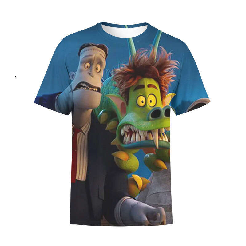Summer men's sports short sleeved animated elf hostel 3D digital printed children's T-shirt 2025 new casual versatile fashion clothing
