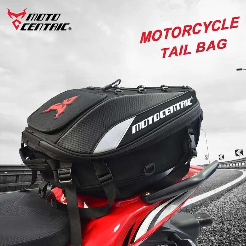 MOTOCENTRIC Motorcycle Back Bags Waterproof Tail Rear Seat Multifunctional Motorbike Helmet Bag Moto Rider Backpack