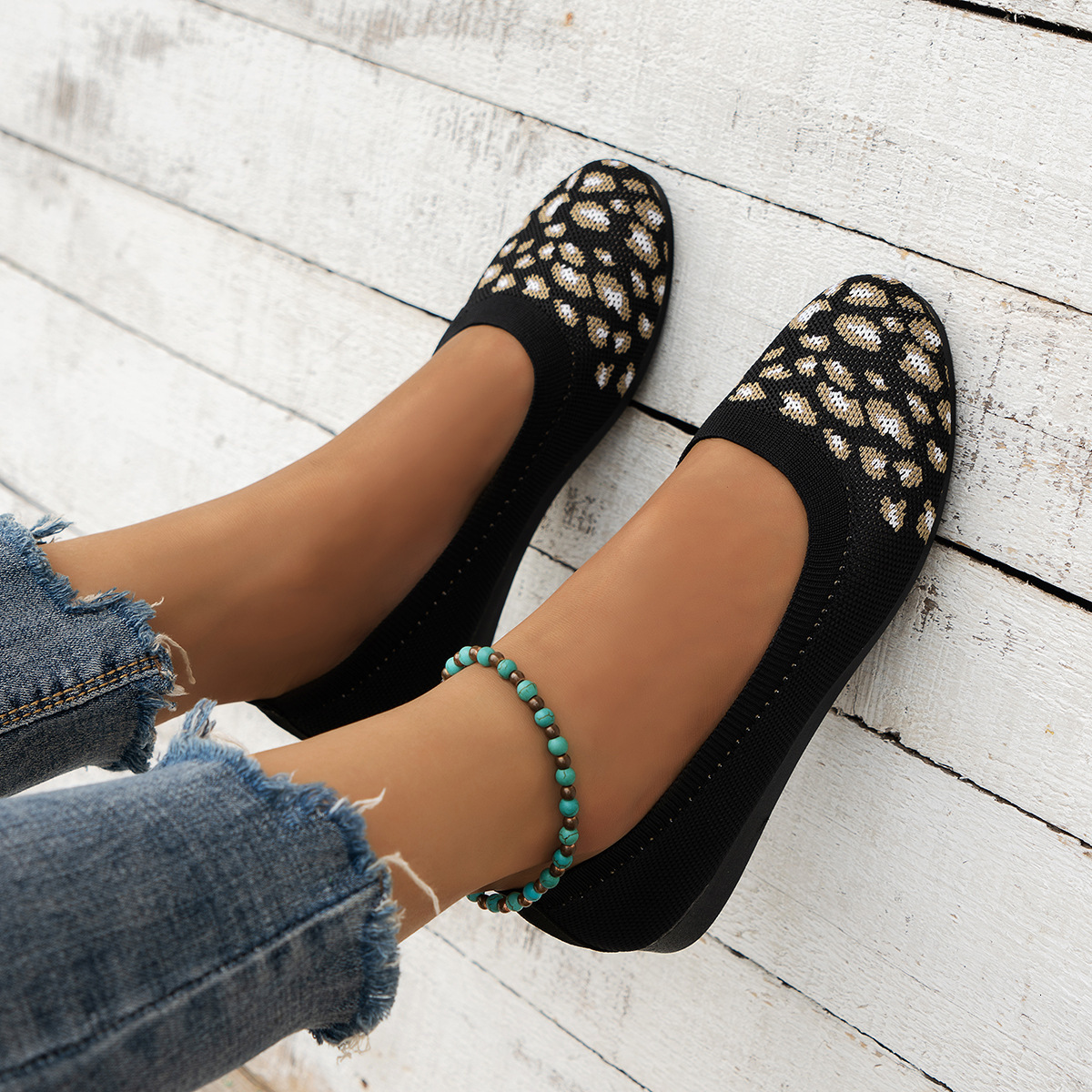 Comfortable pattern summer new item large size 2025 women's soft casual single shoe ddmykukumalu