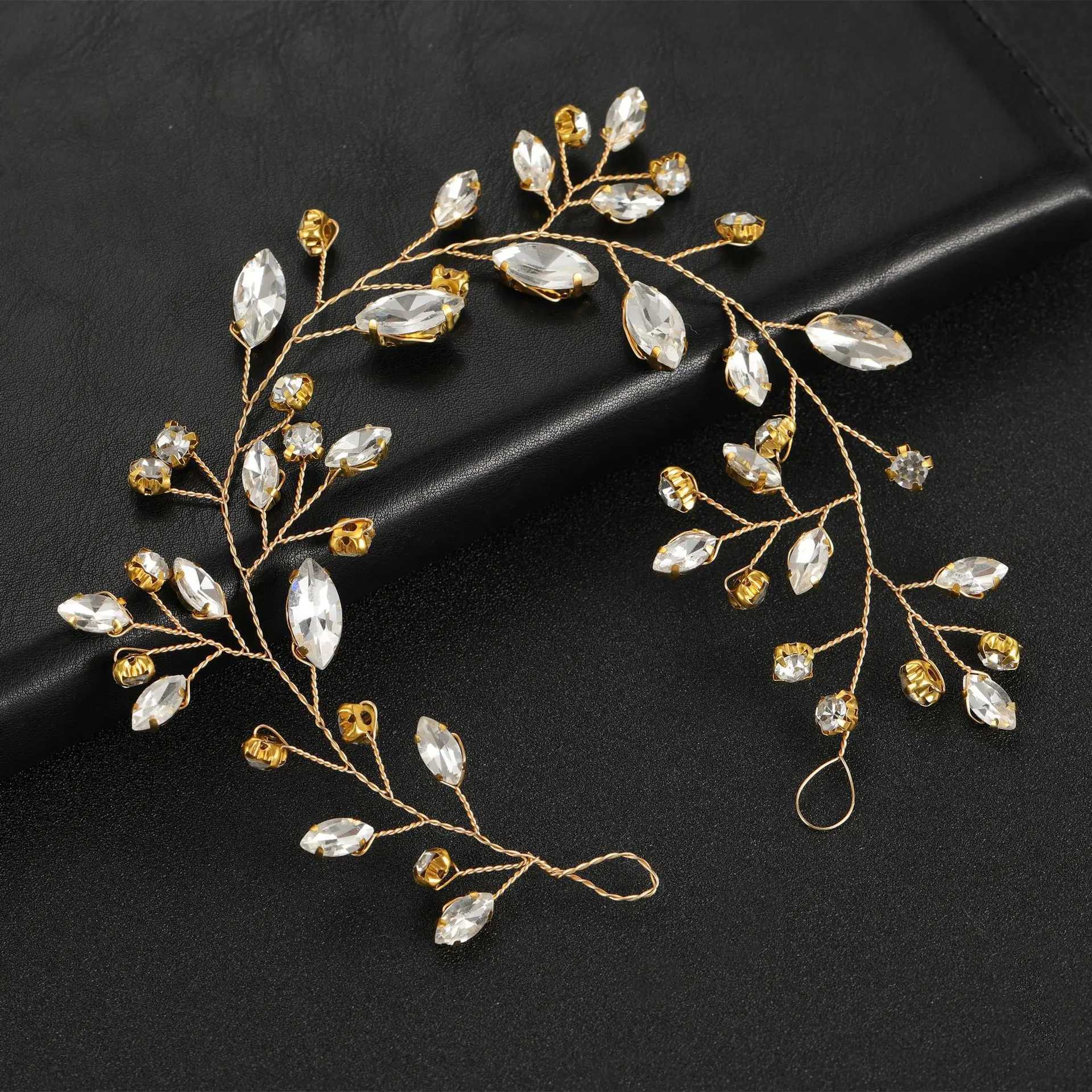 Handmade alloy rhinestone hair accessories bridal wedding hair accessories crystal hair accessories X250306