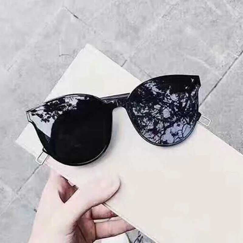 OIMG Cat Eye Sunglasses Woman Vintage Brand Black Glasses Fashion Style Eyewear personality Sunglasses gafas de sol UV400XJ250306