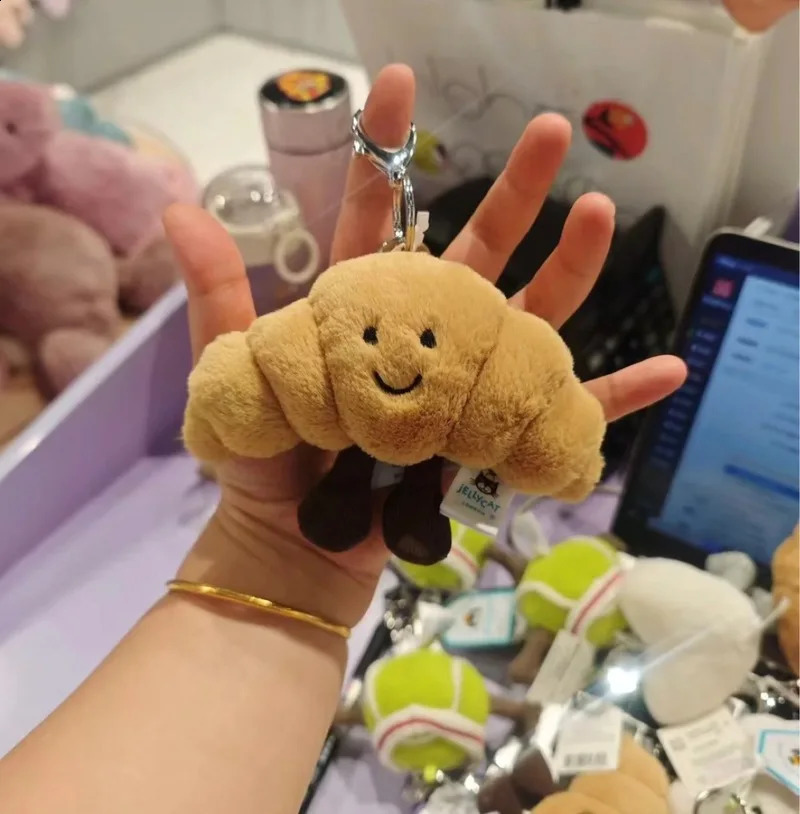 Fun Marshmallow Keychain Candy Two Tone Cute Soft Two Tone Keychain Bag Pendant Accessories Dolls Pendant Xmas Gifts 250305