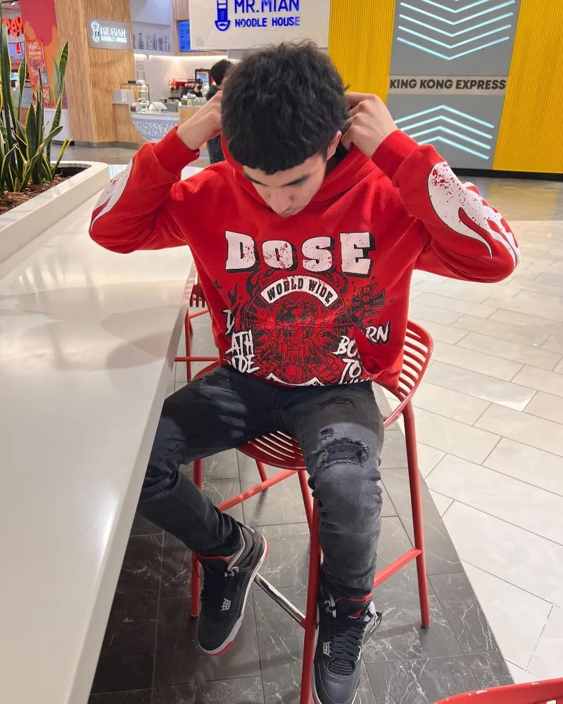 Retro Street Hip Hop Harajuku Alphabet Printing Super Large Hoodie Mens Fashion Trend Gothic Leisure Fully Matched with ProWay 250306