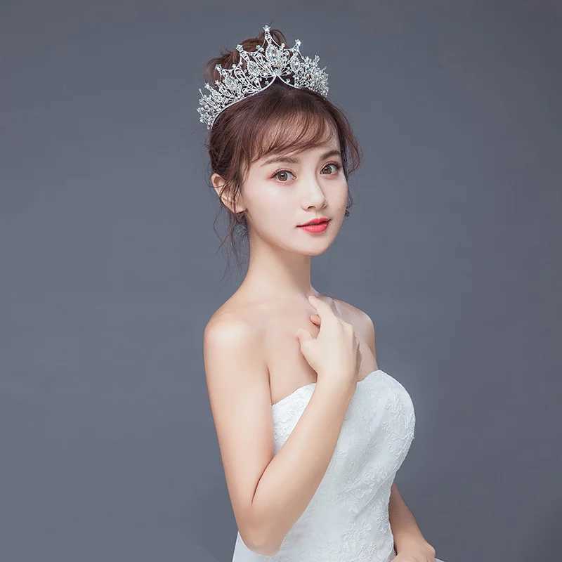 Baroque Rhinestones Tiaras Wedding Crown Hair Jewelry Bridal piece Bride Party Crowns Wedding Hair Accessories X250306