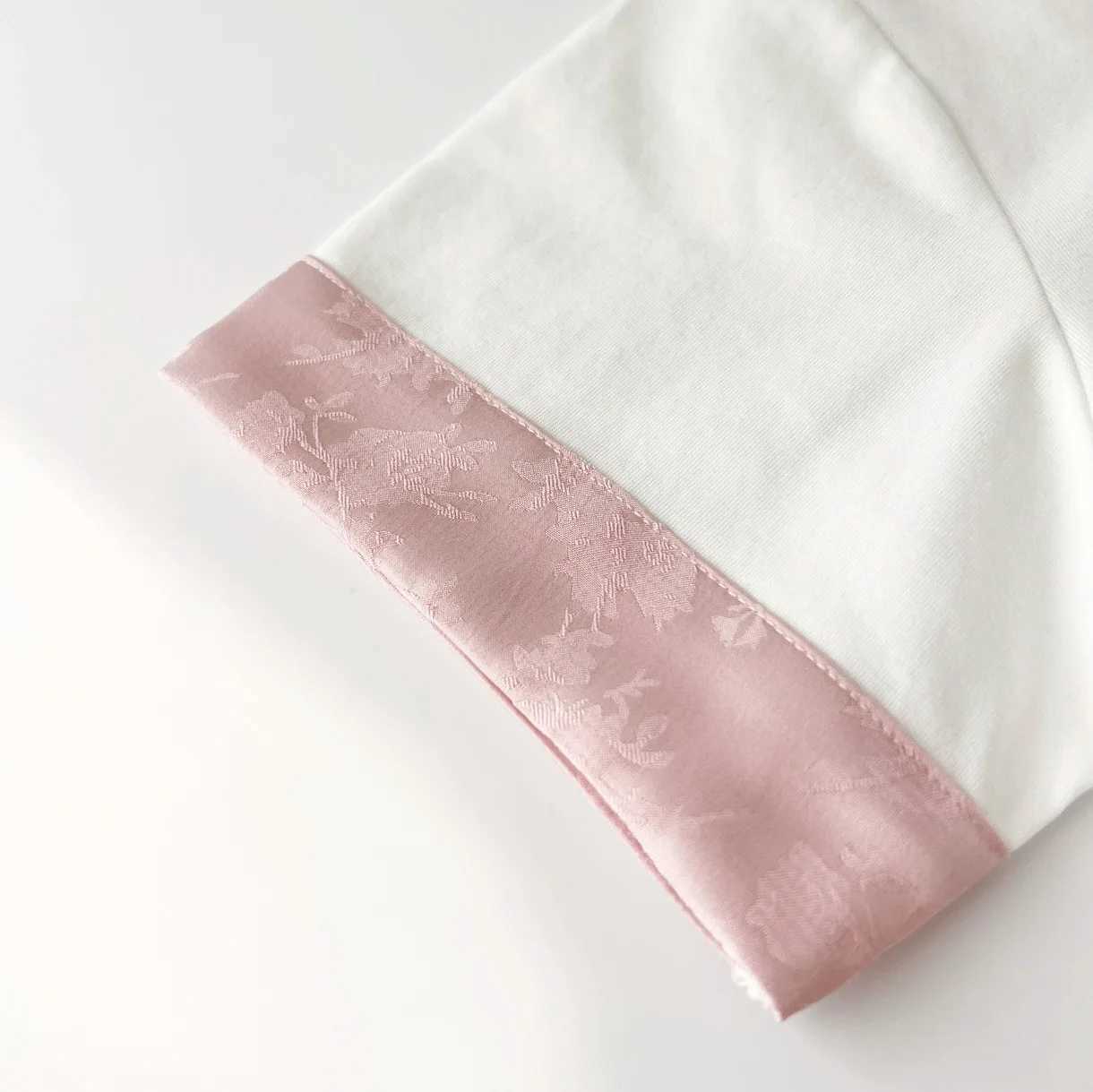 Children Girls 2025 Korean Summer T Shirts Patchwork Embroidery Cotton Round Collar Short Sleeve Kid Girls Tops Baby Girls TeesT250306