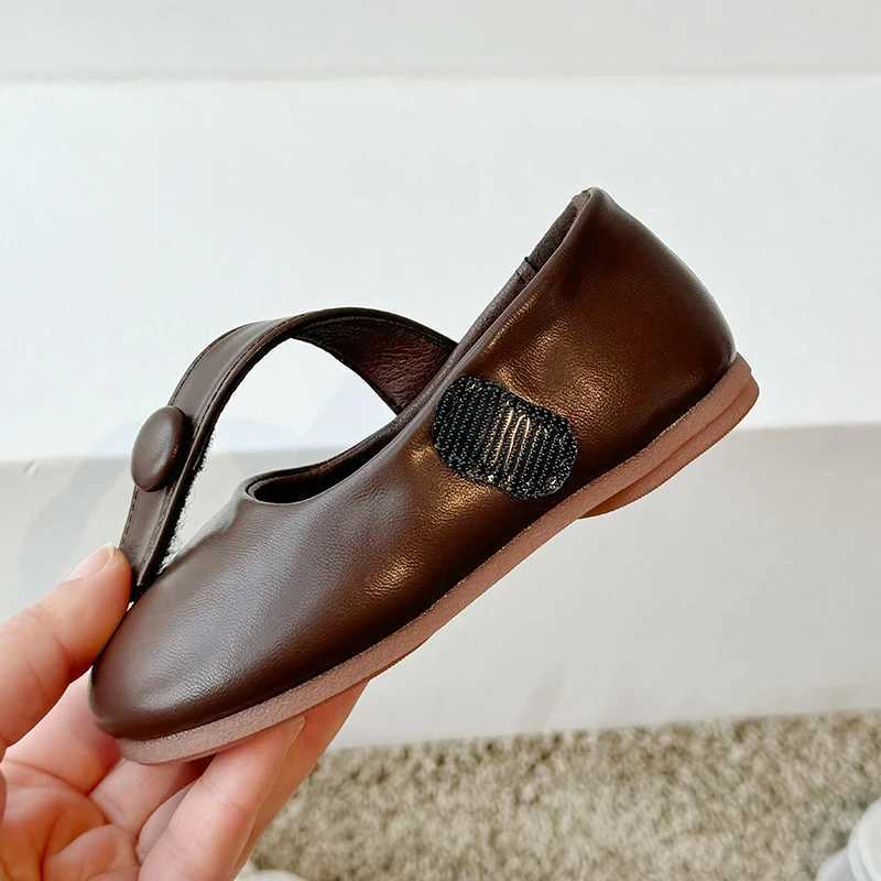 Girls shoes Princess Mary Janes Flat Shoes for Child Kids Elegant Ballet Flats Toddler Soft Casual Shoe School Shoes for GirlsT250306