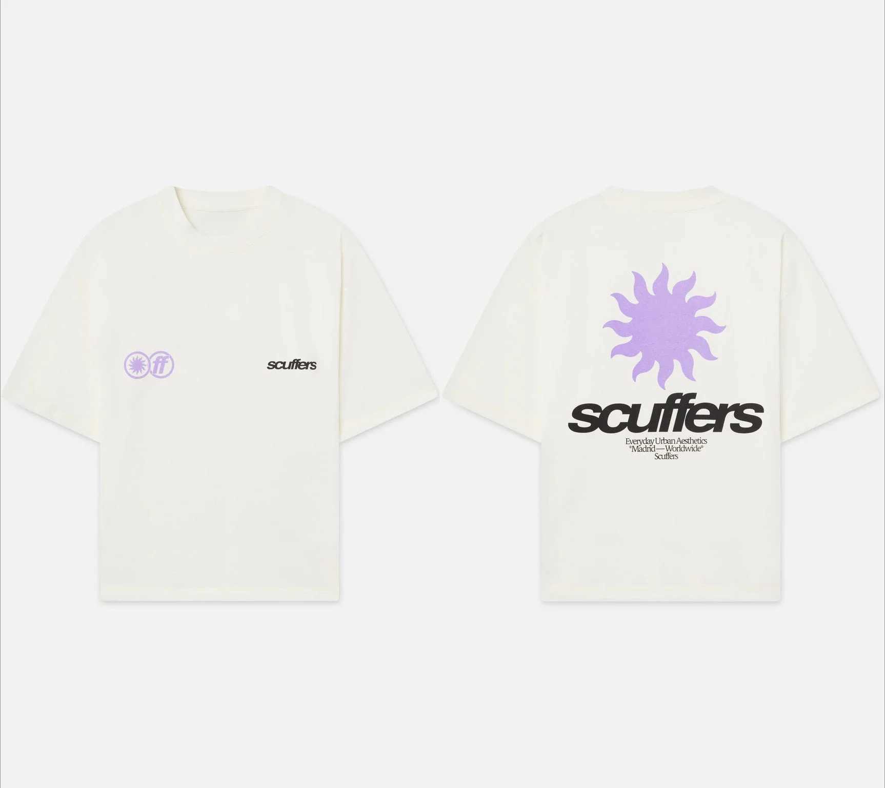 2025 New South America New Trendy Printed Scuffers Men Women Surf Vacation T-shirt Luxury Brands Street Short Sleeves Top X250306
