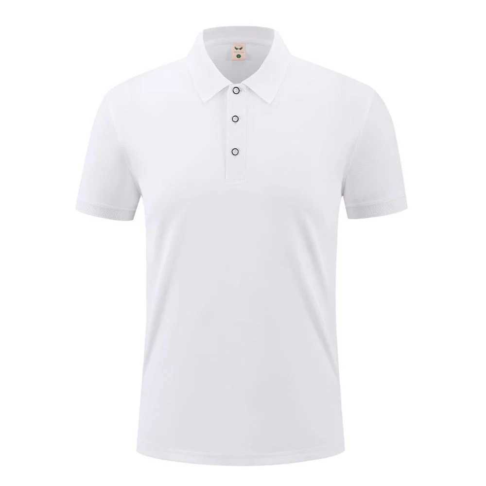 Mens premium business collar T-shirt high-quality summer formal collar neutral short sleeved casual T-shirt X250306