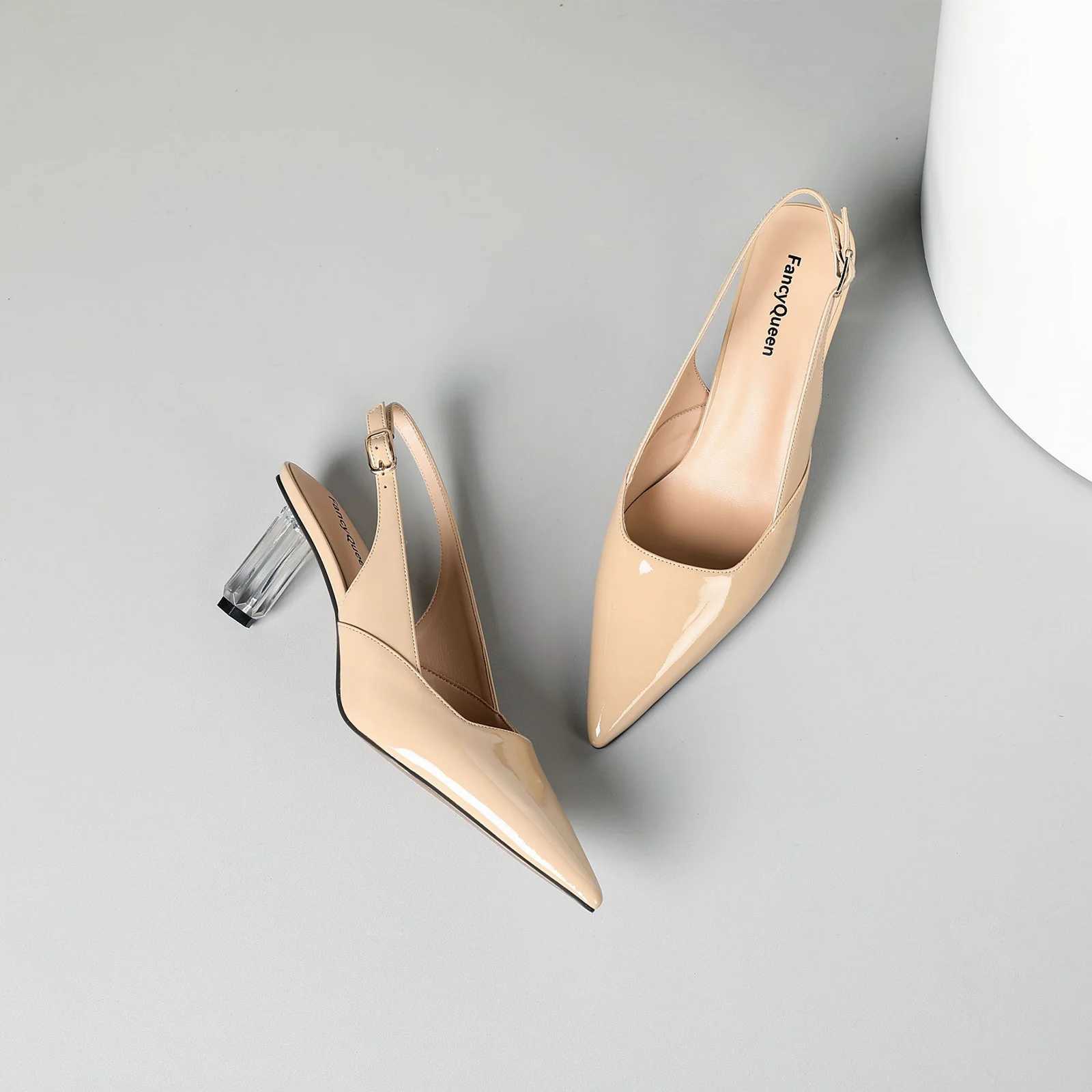 Wens slingback kitten h pointed toe pumps. Fiable and stylish for parties or casual wear. Y250306