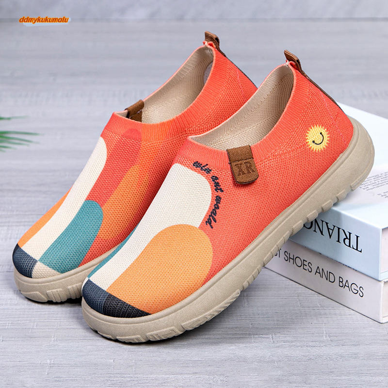 Spring and summer new old Beijing cloth TEMU thick soled fly woven painted women's shoes, one foot trendy fisherman shoes for women #ddmykukumalu