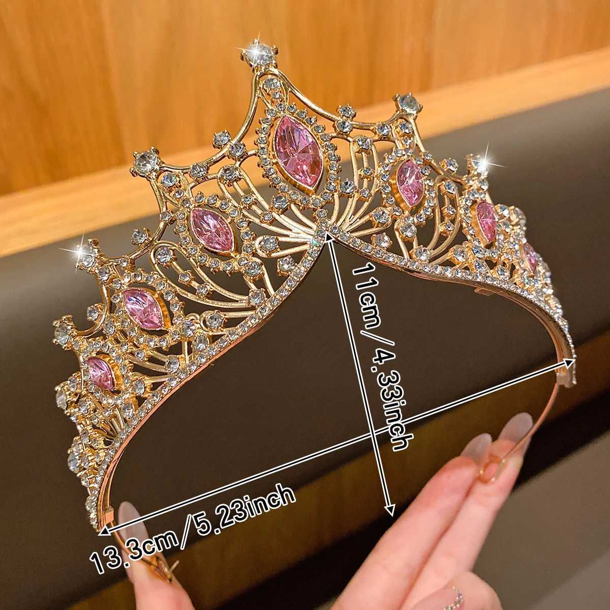 1 large crown fashionable temperament crown band sweet wind hair accessory suitable for performances and birthdays X250306