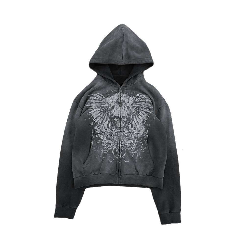 Sweatshirt printed pattern long sleeved pullover hoodie dark street trend y2k gift for man