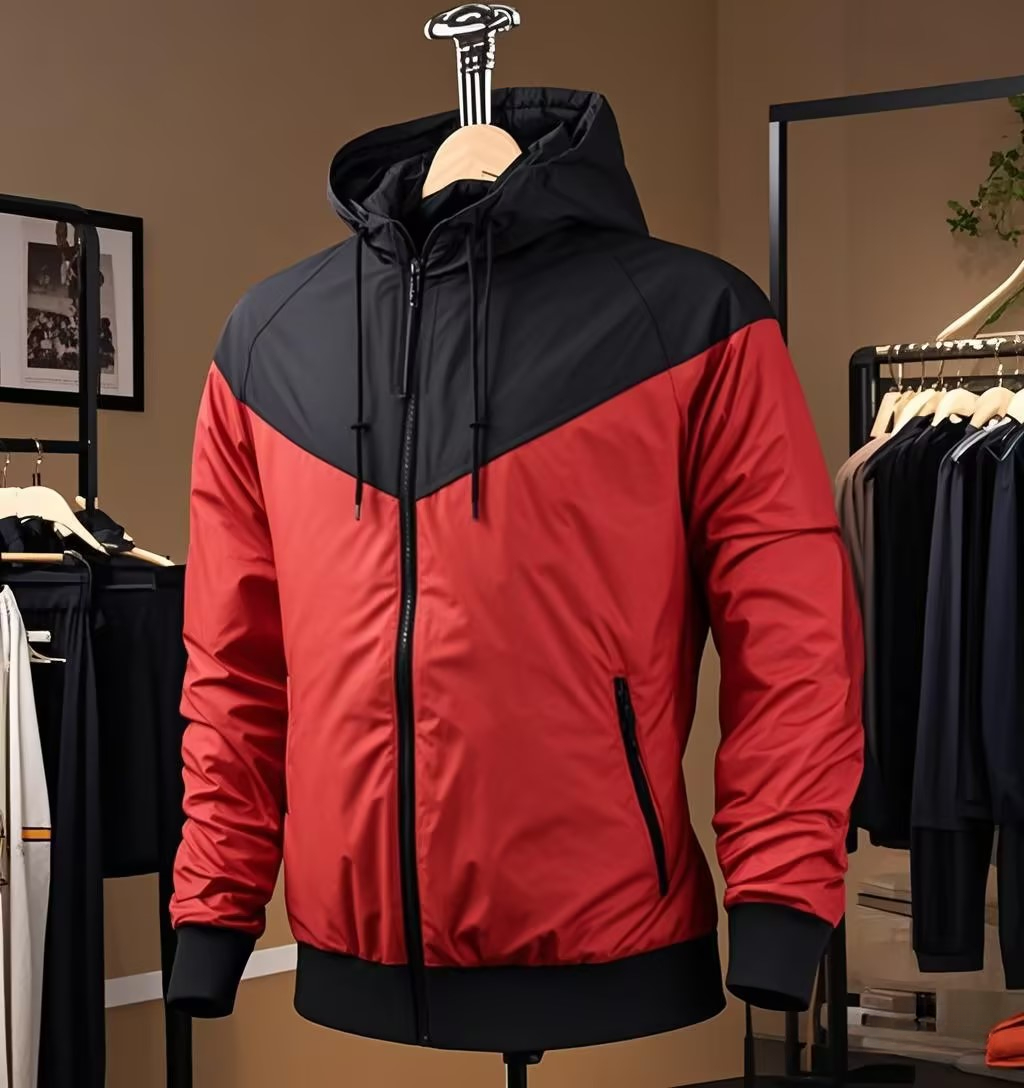 Loose Running Top Warm Hooded Jacket Windproof Sports Coat Net Side Logo Coats