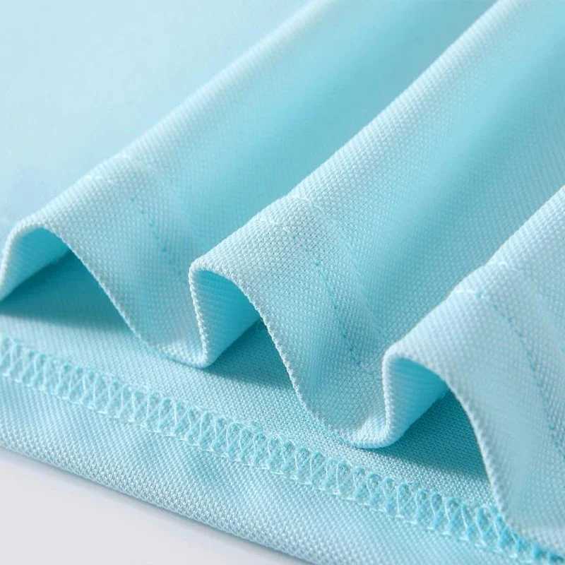 Mens premium business collar T-shirt high-quality summer formal collar neutral short sleeved casual T-shirt X250306