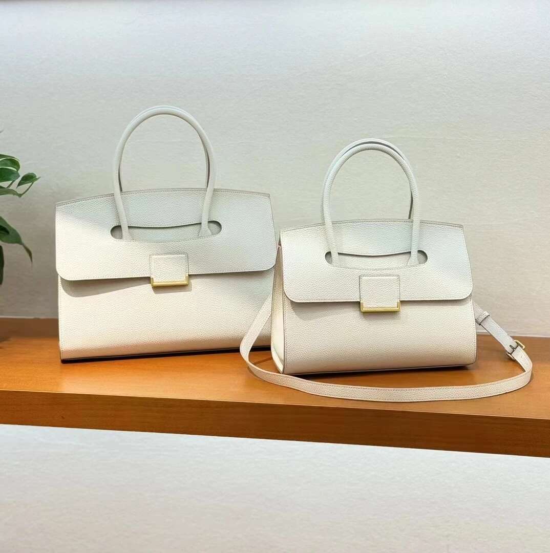 Genuine Leather Briefcase Fashion High-End Large Capacity Handbags Ladies Bag Workplace Business Commuting Cowhide Bags