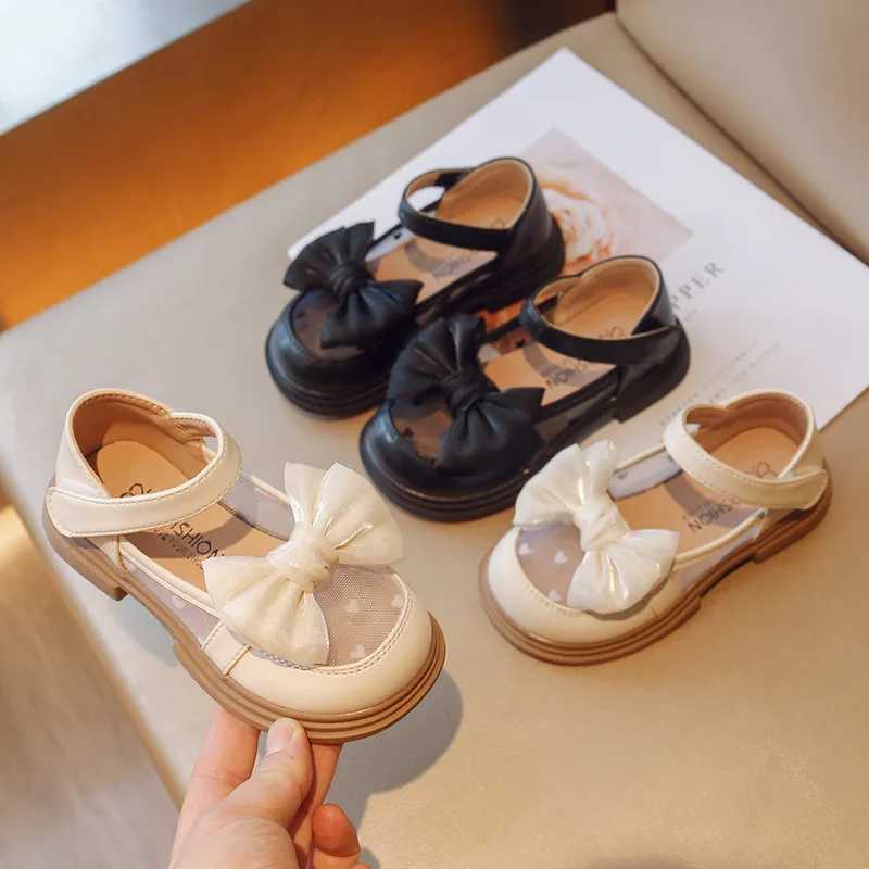 Girl Walking Shoes for Baby Girls Soft Bottom Casual Shoes Spring Autumn Bow Round Toe Princess Dress Soft Sole Non-slip ShoesT250306