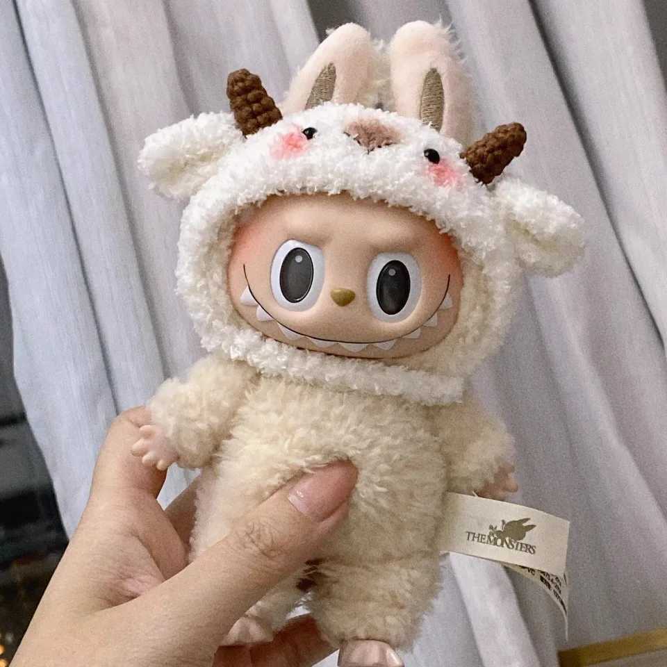 17cm Monster Labubu Dolls Only Fashion Little Clothes Hoodies Doll Toy Clothe Match Hoodie Lovely Accessories Gift ToyT250306