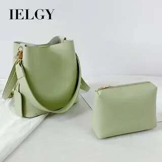 IELGY Shoulder Bag Bucket Shape Crossbody Bag For Women Fashion Capacity: Can Put Case Iphone 12 Pro Max