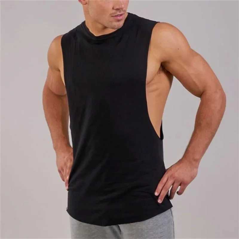 Anime Cartoon Tank Tops Mens Bodybuilding Sleeveless Singlet Gym vest Fitness Undershirt Summer cotton Solid shirts menT250318