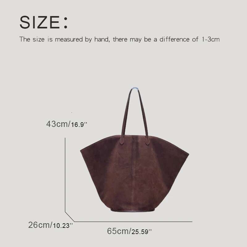 Oversized Capacity Faux Suede Tote Bags For Women Designer Handbags Purses 2025 New In Vintage Shell Type Bucket Shoulder