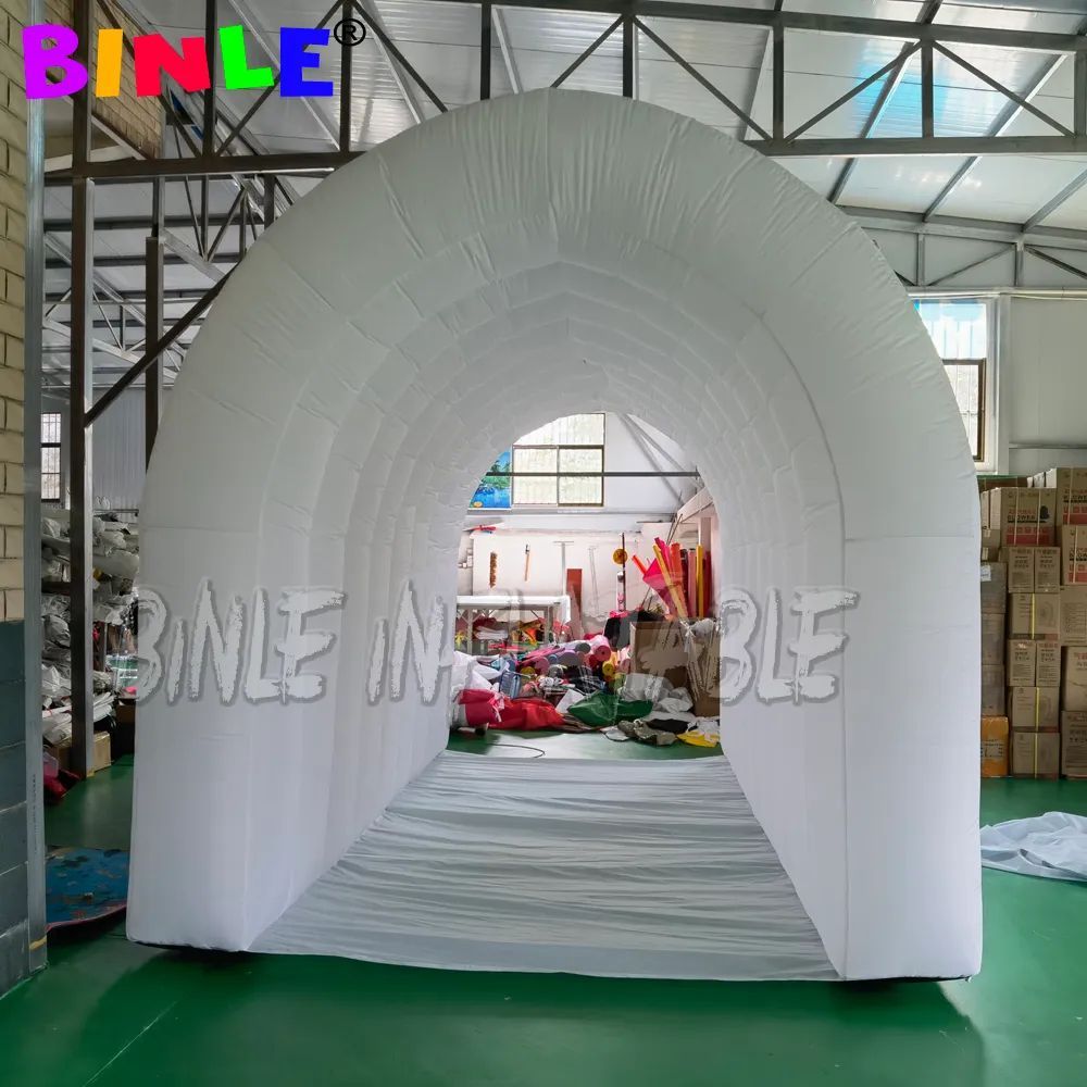 10mLx4mWx4mH (33x13.2x13.2ft) Customized tent Stunning outdoor promotional LED light inflatable tunnel tent air sport entry for wedding party event en