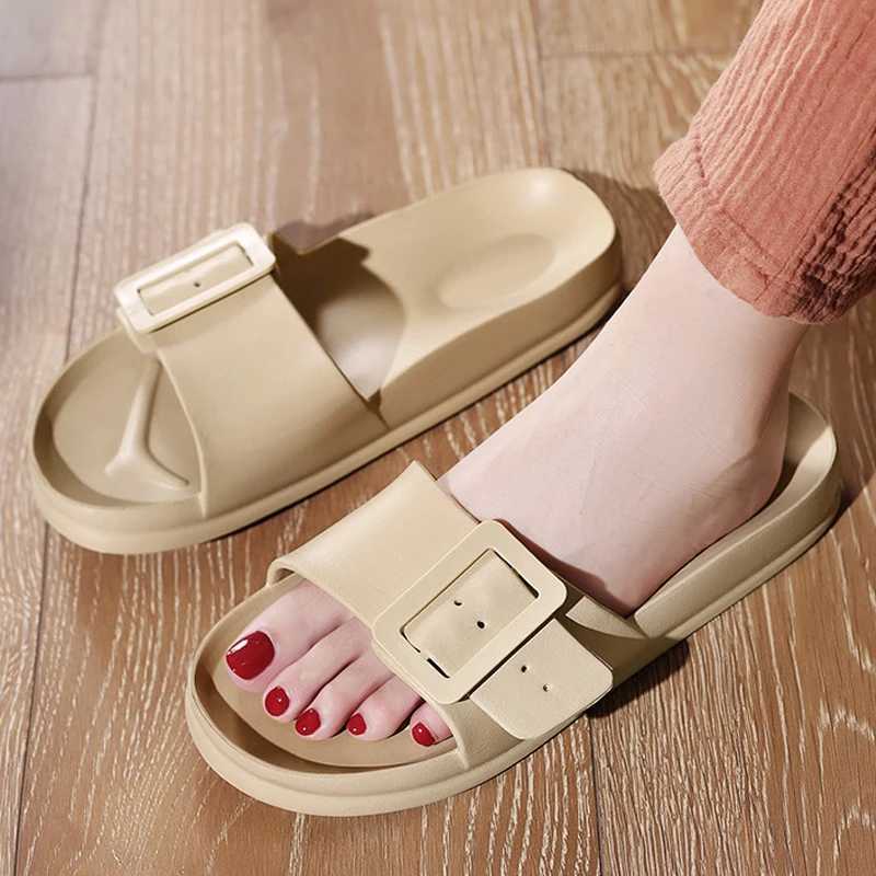 Cwarm Wens Summer Sandals 2025 New Flip-flops With Adjustable Bukle Fi Outdoor N-slip Beach Shoes House Flat Slides Y250306