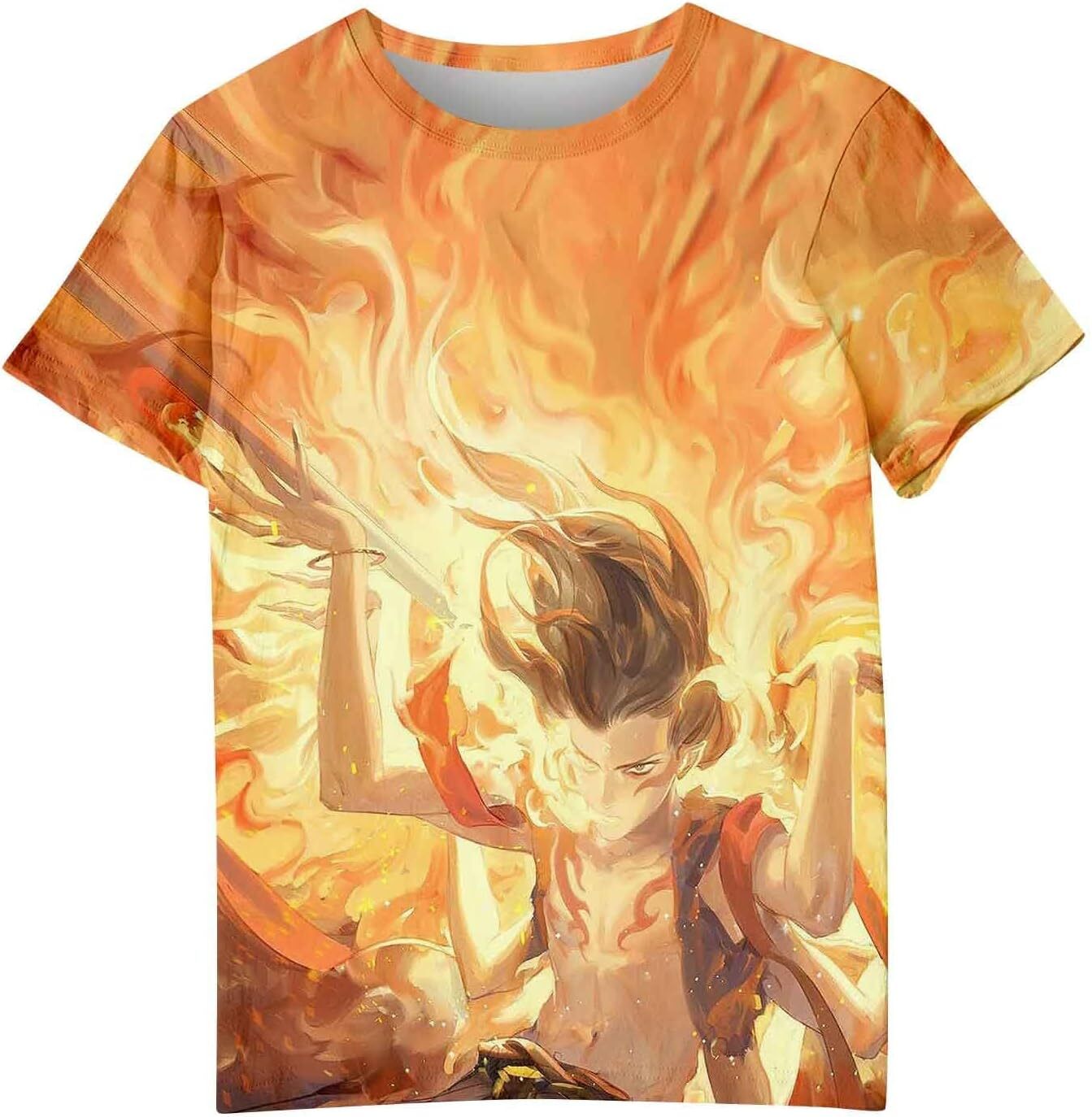 Mens T shirt Ne Zha Movie Graphic Tee Unisex 3D Nezha Printed T Shirt for Men Women Short Sleeve Round Neck Novelty Tops tee Casual tops summer clothe