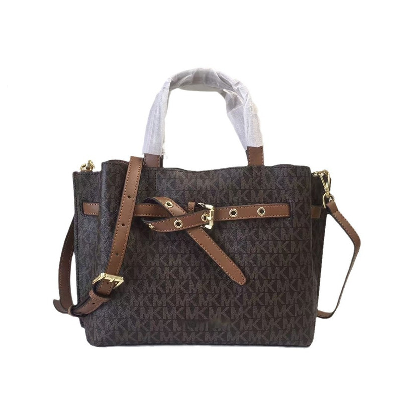 2023 New Women's Bow Single Shoulder Crossbody Handheld Leather Emilia Tote Bag