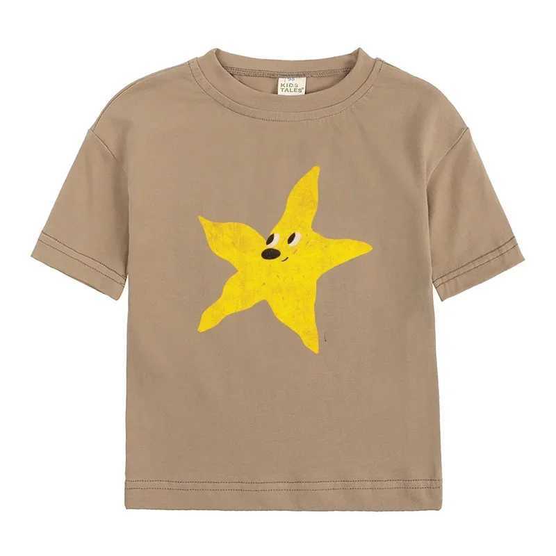 JIAYAN 20252025 New Kids T-shirts Short Sleeve Casual Kids T Shirt Printed Cotton Top Tees Cartoon Toddler Baby Tops Girls BoysT250306