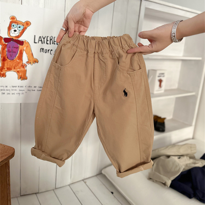 Ddmyshoesvip Spring Autumn New Products Children S Boys Girls High Elasticity Cotton Pants Children Stylish And Solid Color Casual For Children