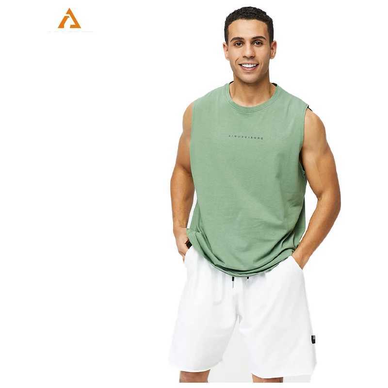 2024 NEW Fitness Sports Tank Tops Men Gyms Workout Sleeveles Shirt Male Summer Loose Undershirt basketball Running men Vest G29T250318