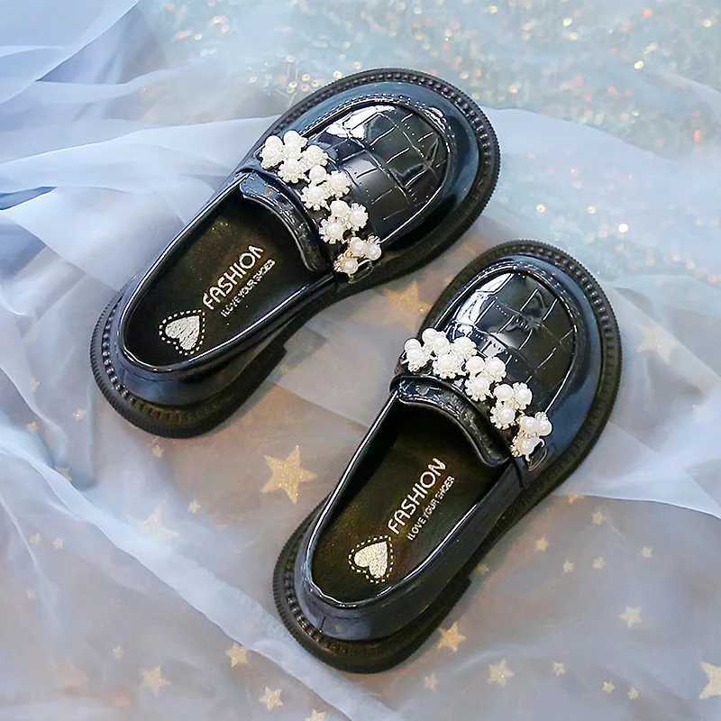 Girls Penny Loafers Casual Toddler Girls School Uniform Oxford Non-Slip Sole Wedding Party Dress Shoes Princess Elegant FlatsT250306