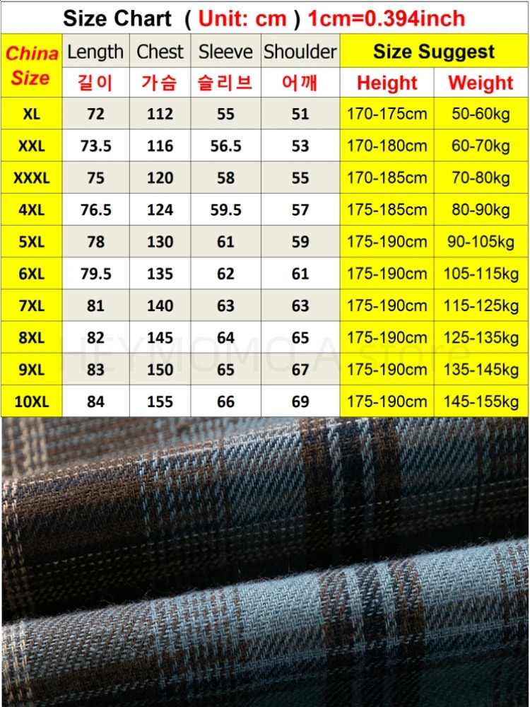 10XL Mens Plaid Long Sleeve Shirt Spring Plus Size 6XL 7XL 8XL 9XL Oversize Fashion Casual Loose Soft Dress Shirts 250303