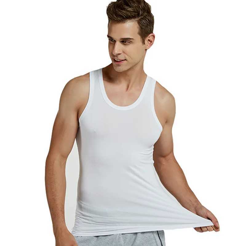 On Sale Men Vests Cotton Underwear Sleeveless Tank Top Solid Muscle Vest Undershirts O-neck Gymclothing Bodybuilding Tank TopsT250318