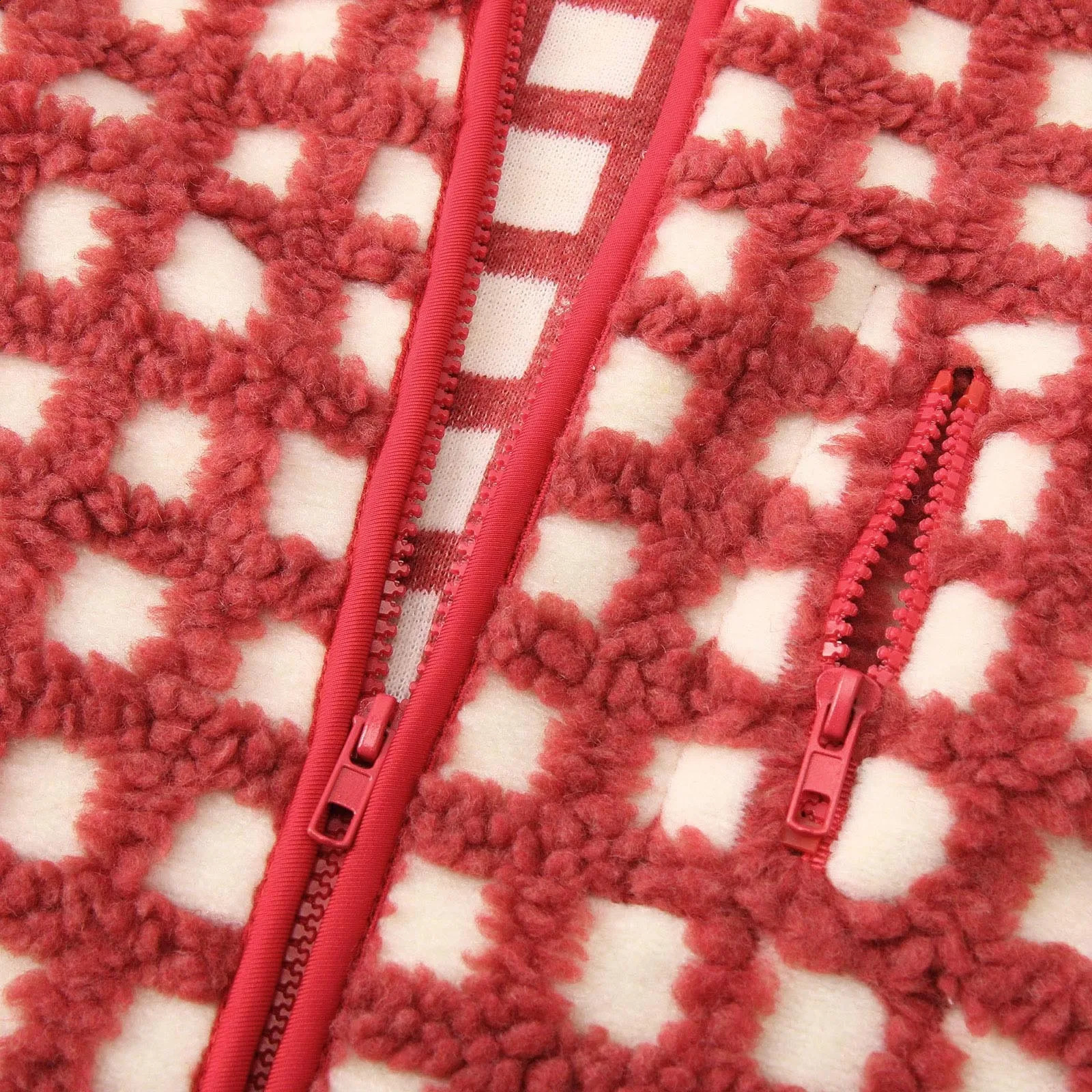 Retro Women Plaid Vest Jackets Autumn Winter Red Sleeveless Jacket Coat Stand Collar Zipper Vintage Outwear Coats 250227Z