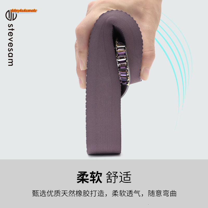 4CM Thick Bottom Water Diamond Slippers for Women's Summer New Fashionable Outerwear Height Increasing Shoes Beach Anti slip and Wear resistant F