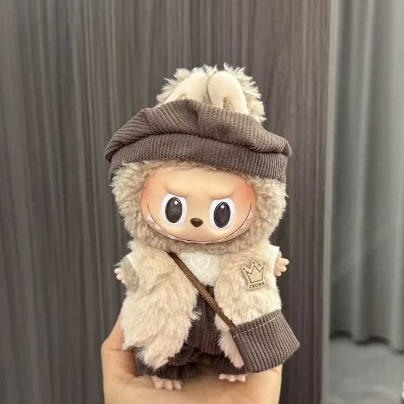 labubu outfit clothing For 17cm Retro Style Hat Set Artistic Small Painters Clothing OutfitT250307