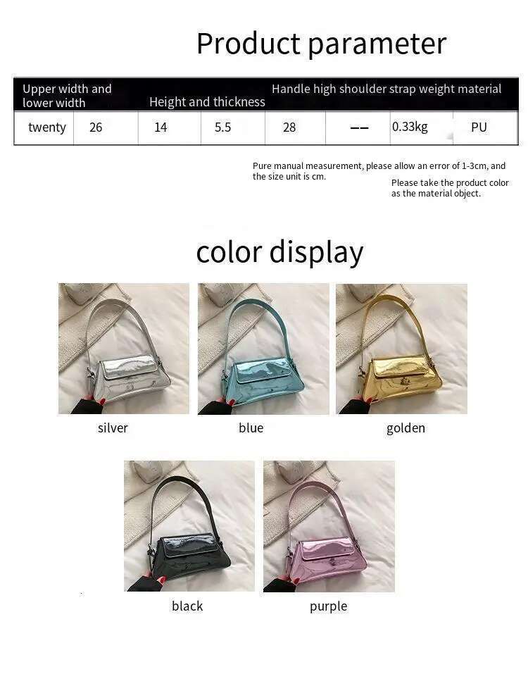 Niche 2025 New Underarm Women's High-end Fashion Baguette Casual Commuting Pu Shoulder Bag Bags for Women