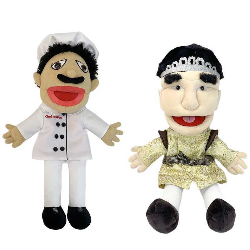 Free shipping 1/2/4pcs Jeffy Hand Puppet Feebee Rapper Zombie Plush Doll Toy Talk Show ppet Parent-child Activity Playhouse Gift for Kids