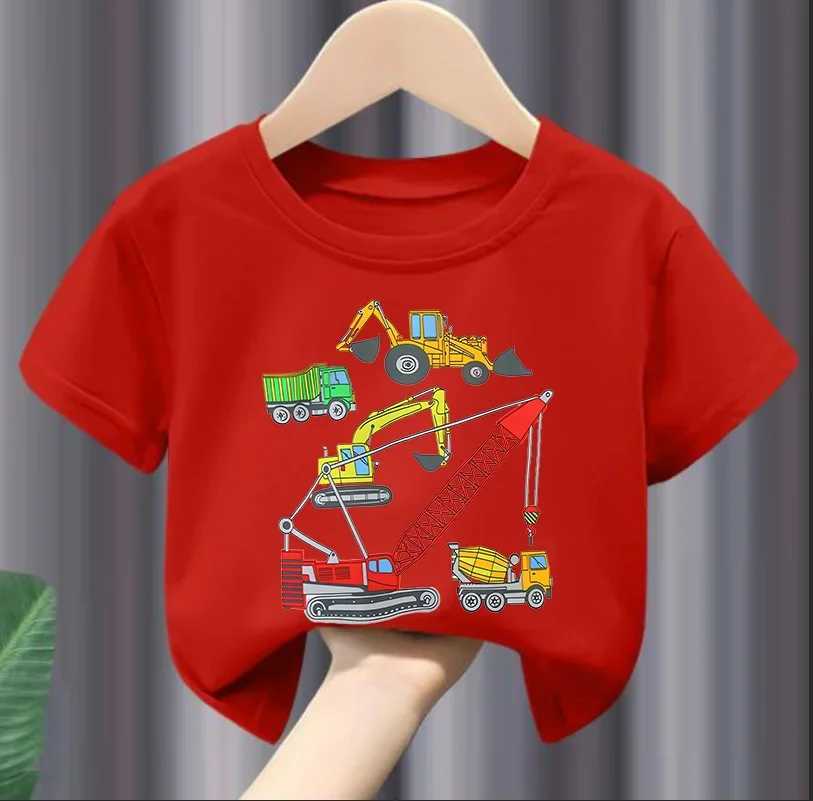 New Summer Korean Version of Childrens Short-sleeved T-shirt in The Children Modal Top Tide Boy Girl ClothesT250306