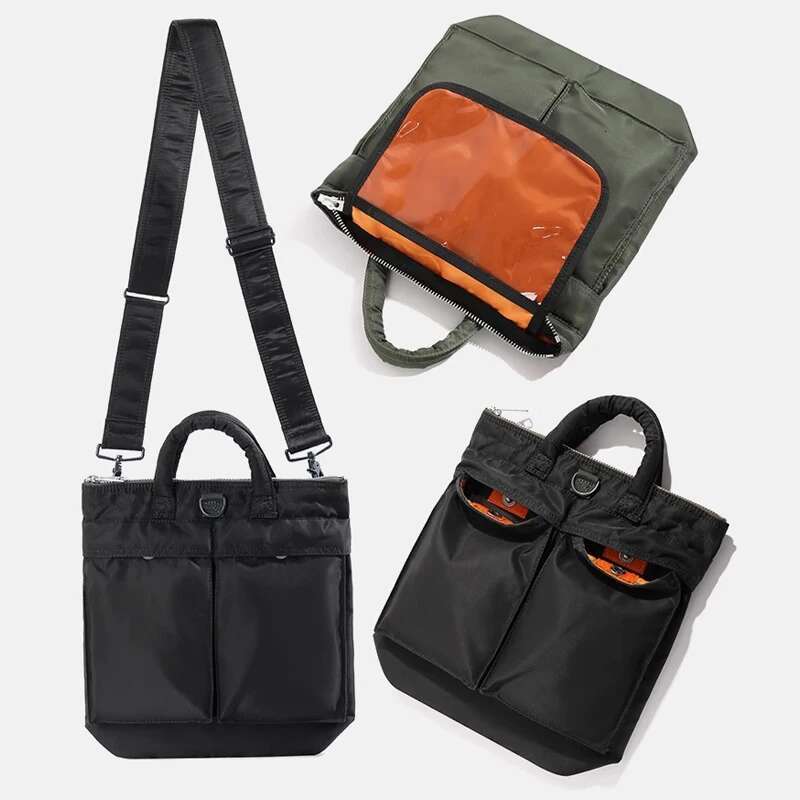 Japanese PX Tanker 2Way Helmet Fashion Daily Waist Pack Nylon Cloth Men Single Shoulder Handbag Bag Waterproof