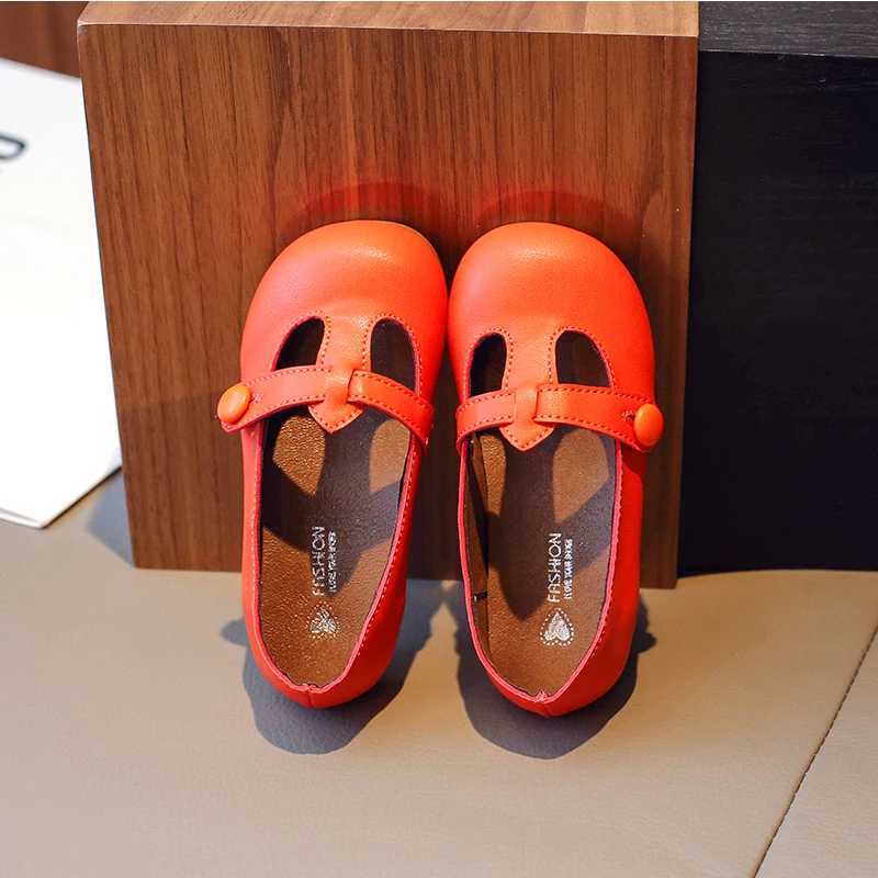 Candy Color T-Bar Ballet Flats Girls Vintage Green Purple Mary Janes Baby Kid Soft Shallow Loafers Toddler Leather Dress ShoesT250306
