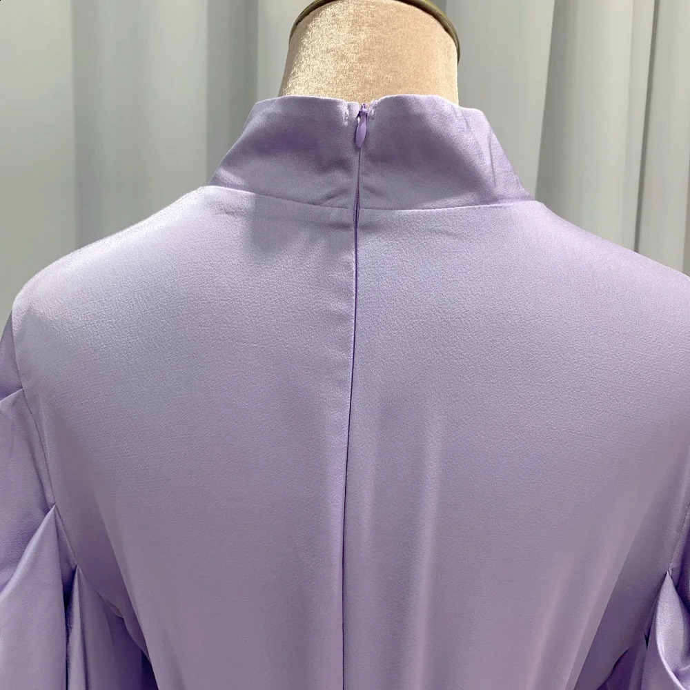 Eid Satin Ramadan Fashion Modest Abaya Muslim Dubai Saudi Arabic Slim Fit For Women Robe Clothes Femme Kaftan VestidosNo Scarf 250305